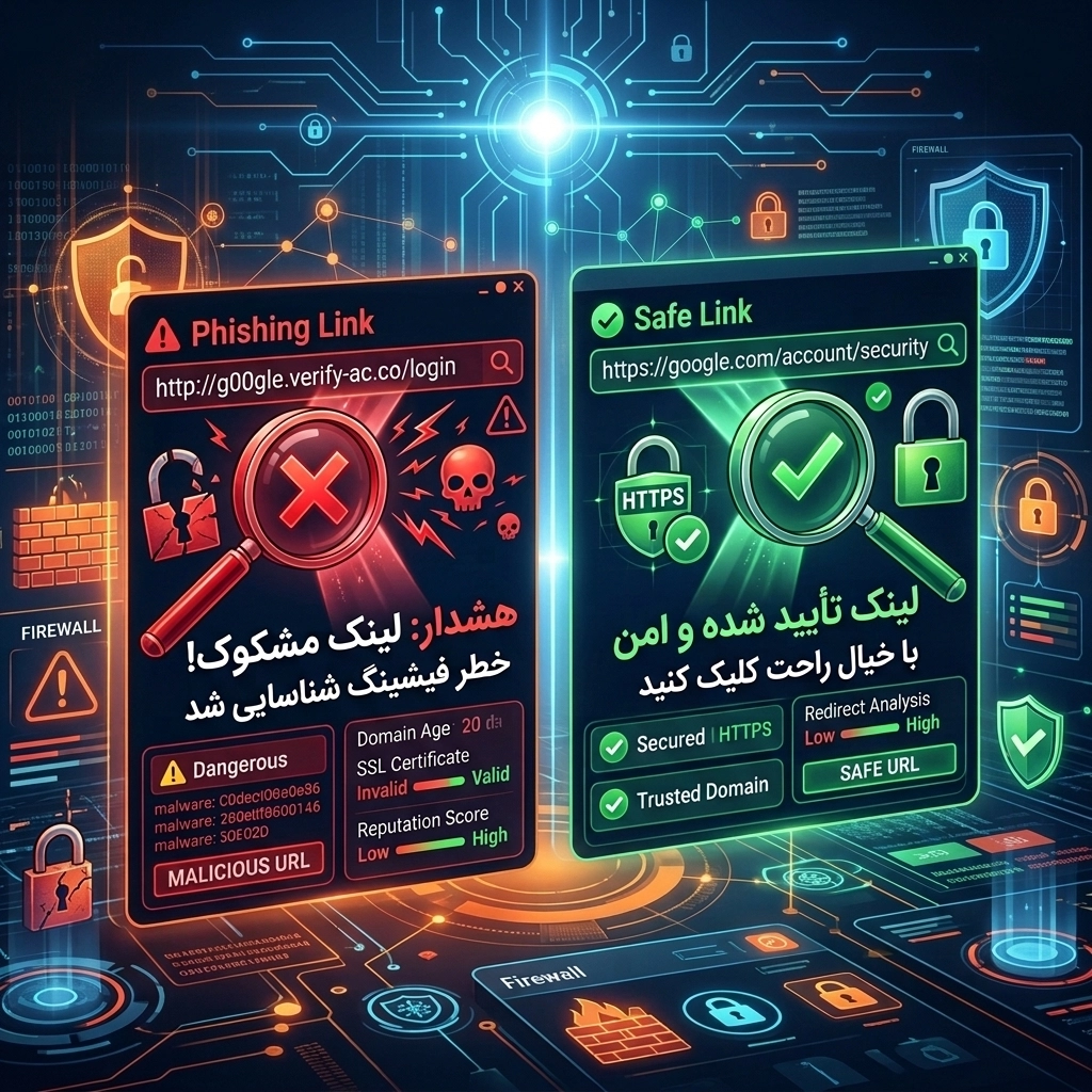 بررسی لینک — مرحله ۱